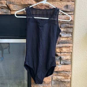 Bloch- Ballet Leotard, sweetheart front mesh top and back (Adult S/M)